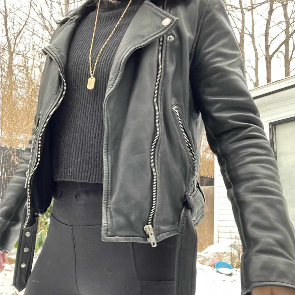 Vintage Genuine leather Moto jacket. - hand made in Vancouver BC